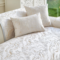 Coussin de canapé jacquard haute densité effet ombre fluide moderne, avec dos antidérapant à particules, résistant aux griffures de chat et lavable en machine