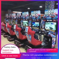 Simulateur de course monoplace commercial à monnayeur avec lumières clignotantes et son réaliste pour centre commercial intérieur et aire de jeux pour enfants
