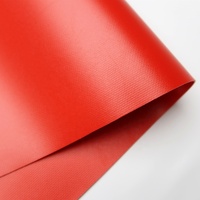 100% Ripstop Polyester 1000D TPU bateau gonflable dirigeable tissu 2 côtés TPU stratification rouge bateau gonflable tissus