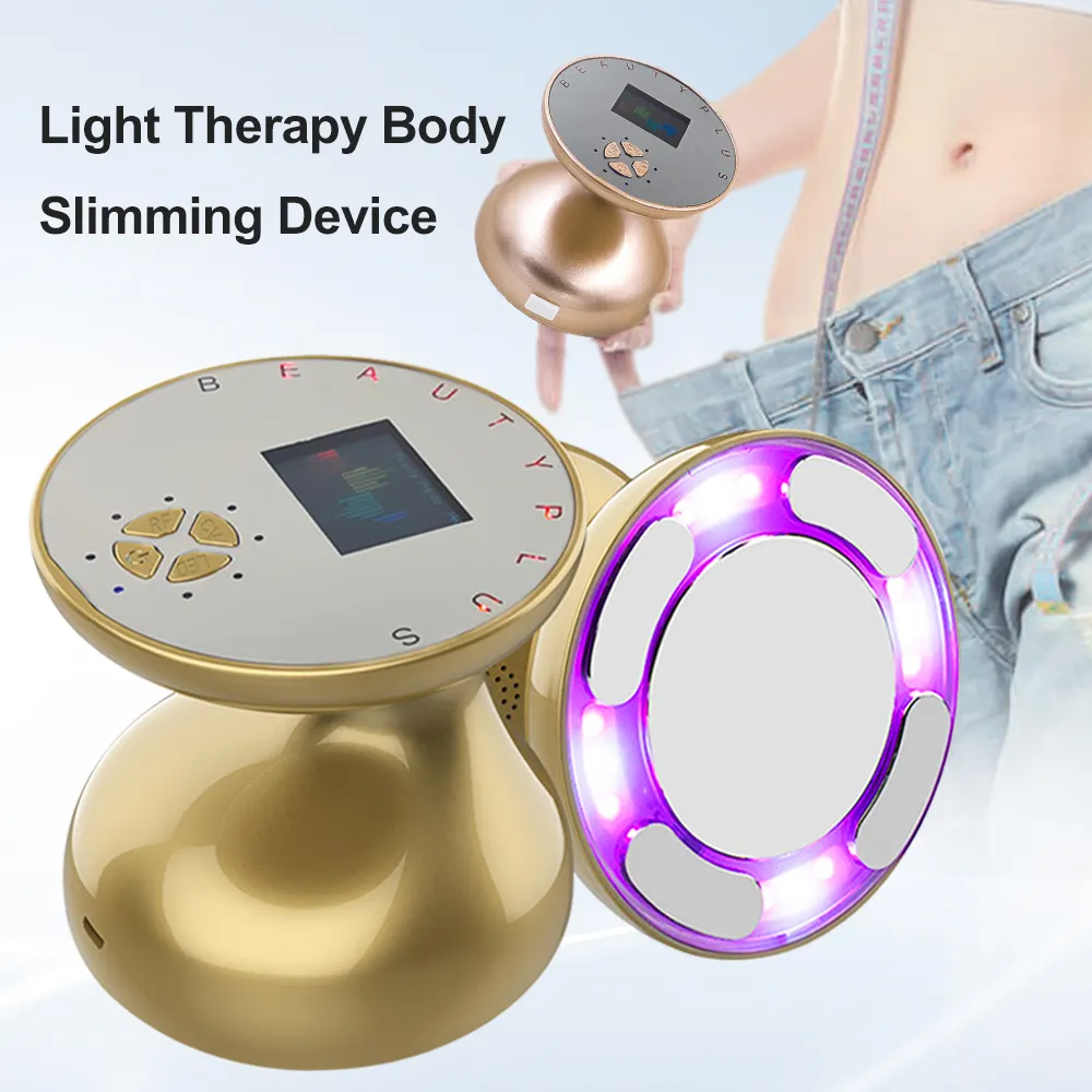Ultrasonic LED Beauty Device rf Face Body Massager Body Slimming Massager Ultrasonic Wave EMS Infrared Therapy
