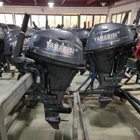 Motor Tempel Yamabisi 4 Tak Bensin 6hp 9.8hp 9.9hp 15hp 20hp 25hp 60hp Poros Pendek Tiller Mesin Perahu Pancing