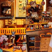 Kit de maison miniature en bois DIY style 2026 pour adultes, maison de poupée miniature 3D, jouets cadeaux, kit de maison miniature avec lumière LED, puzzle