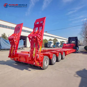 Precio <span class=keywords><strong>de</strong></span> Fábrica, Semirremolque <span class=keywords><strong>de</strong></span> Plataforma Baja <span class=keywords><strong>de</strong></span> 3 y 4 Ejes para Transporte <span class=keywords><strong>de</strong></span> Excavadoras, Remolque <span class=keywords><strong>de</strong></span> Cama Baja <span class=keywords><strong>de</strong></span> 4 Ejes, 60, 70, 80 Toneladas - Product Image 5
