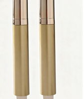 Flacon vide rond de 15 ml pour crème contour des yeux et huile essentielle, avec applicateur roll-on à pression par le bas pour massage