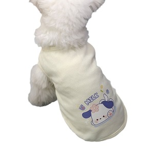 Chaleco con estampado de dibujos animados para mascotas, ropa transpirable para gatos y perros, ropa de verano de Color caramelo, estilo sencillo, ZYKBX03 - Product Image 5