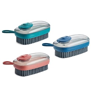 Cepillo de Limpieza Líquido Multifuncional con Dispensador de Jabón Incorporado, Cerdas Suaves para Zapatos, Ropa, Ollas de Cocina y Limpieza del Hogar - Product Image 1