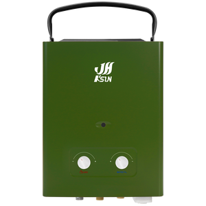 Chauffe-eau portable pour camping-car/voiture et usage extérieur, type à évacuation naturelle, 5L, gaz avec échangeur de chaleur en cuivre - Product Image 1