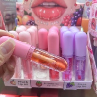 Huile à lèvres liquide à la fraise en gros, 6 couleurs changeantes, contenant, rouge à lèvres végétalien, gloss hydratant, maquillage brillant pour les lèvres, vente en gros