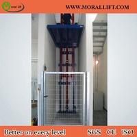 Ascenseur de fret hydraulique à rail vertical robuste pour entrepôt 1T 2T 3T 4T 5T