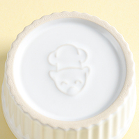 Vente d'usine, vaisselle en céramique émaillée colorée, tasse en porcelaine, sécurité au micro-ondes, petits plats à soufflé ronds cannelés, ensemble de ramequins