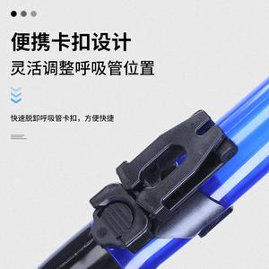 Snorkel sec ZMZ en silicone avec valve de purge intégrée pour la plongée - Product Image 4