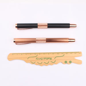 Bolígrafo de Lujo de Metal Completo con Tinta de Gel en Oro Rosa - Product Image 5