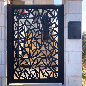 Modern Style Aluminum Laser Cut Fence <strong>Decorative</strong> Garden Privacy <strong>Screen</strong> <strong>Panels</strong> Durable Outdoor Grade Metal Fence Backyard Gate - Product Image 3