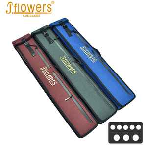 Estuche para tacos de billar Jflowers 3x4 con correas de mochila, funda blanda para transporte de tacos de billar, para 3 culatas, 4 varas y accesorios de billar - Product Image 1