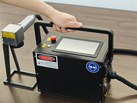 Machine de marquage laser à fibre portable 2 en 1 20W 30W 50W, machine de gravure laser, machine de nettoyage laser