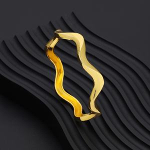 Jxx New Design Jewelry 24K <b>Gold</b>-<b>plated</b> Brass Women <b>Bangle</b> Indian Dubai Arab <b>Bangles</b> Wholesale - Product Image 4