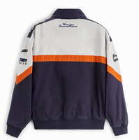 Veste en jean personnalisée pour hommes, vêtements de mode pour hommes, veste de course en jean avec impression au dos, veste coupe-vent