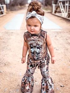 Ensembles de Vêtements Décontractés en Gros pour Bébés et Adolescentes (5 Ans) - Distributeurs de Vêtements pour Enfants - Tenue 2 Pièces avec Pantalon Cloche - Product Image 5