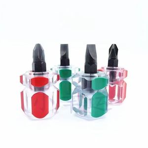 Mini Destornillador Portátil de Acero Cromado con Diseño Transparente de Plástico, Herramienta de Reparación de Automóviles, Destornilladores Phillips Antideslizantes - Product Image 4
