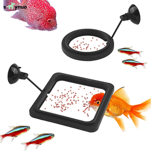 skynuo Black Plastic Floating Aquarium Feeding Round/Square Ring <strong>Fish</strong> Food <strong>Filter</strong> Circular Floating <strong>Bowl</strong> <strong>Fish</strong> Tank - Product Image 1