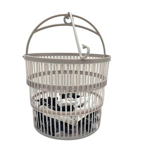 Ensemble de pinces <span class=keywords><strong>à</strong></span> <span class=keywords><strong>linge</strong></span> en plastique avec panier de rangement, couleur unie, résistant au vent, robustes, pour buanderie - Product Image 5