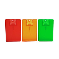 Flacon pulvérisateur de 20 ml format carte de crédit avec brume fine pour désinfectant
