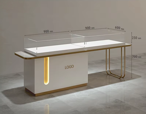 <span class=keywords><strong>Vitrine</strong></span> de présentation de bijoux moderne avec miroir et écran <span class=keywords><strong>LED</strong></span>, robuste, <span class=keywords><strong>pour</strong></span> centre commercial - Product Image 4