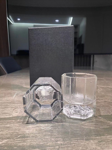 Ensemble de verres à vin et à whisky de luxe écologiques en cristal européen Medusa, 2 pièces, idéal pour les fêtes - Product Image 2