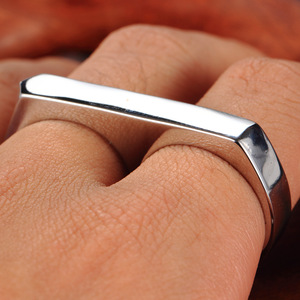 Anillos de Dos Dedos Estilo Hip Hop, Anillo <span class=keywords><strong>Doble</strong></span> de Acero Inoxidable Chapado en Oro para Hombre - Product Image 5