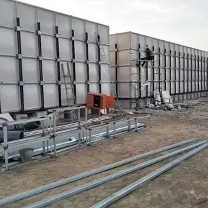 Réservoir de stockage d'eau d'assemblage en émail de grande taille personnalisé de 50000 litres