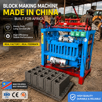 Machine semi-automatique de fabrication de briques creuses QT 4-35A, machine à fabriquer des blocs, électrique, durable, pour la construction de pavés industriels, utilisée au Sénégal