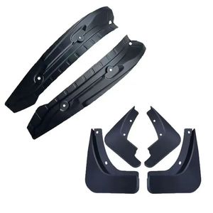 Nouvellement Amélioré – Lot de 2 Garde-Boue Intérieurs Noirs en PE et 4 Garde-Boue Extérieurs – Protection Anti-Éclaboussures pour <span class=keywords><strong>Volvo</strong></span> <span class=keywords><strong>CX60</strong></span> 2018-2025 - Product Image 1