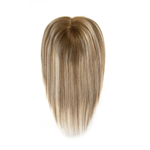 Topper capillaire européen doux et fin 6x7 avec base mono-filament, brillance naturelle, à clipser pour femmes souffrant de perte de cheveux - Product Image 6