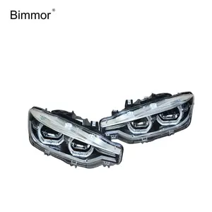 Teambill lâmpada de cabeça frontal automotiva, led, completa, para bmw f30, f35, lci, 320i, 325i, 3, séries 2016, 2017, 2018