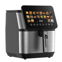 Freidora de Aire Anbolife de 8.5L con Pantalla LED, Olla y Cesta para Freír con Revestimiento Antiadherente, Apagado Automático y Veinte Programas Preestablecidos