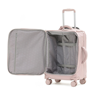 Valigia Ultra-leggera per Donne, Trolley da 20/24 Pollici, Valigia <span class=keywords><strong>in</strong></span> <span class=keywords><strong>Tessuto</strong></span> Impermeabile con Grande Capacità e Borsa Integrata - Product Image 1