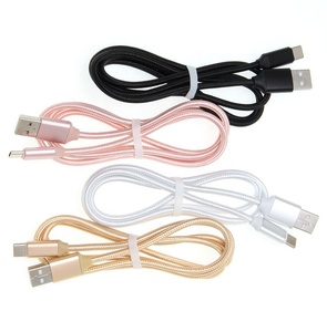 Cable USB-C de 25 cm para Teléfono Móvil, Cable de Datos Tipo C de Carga Rápida de Nailon para Xiaomi Samsung S10, Cable USB C - Product Image 1