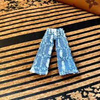 Nouveaux produits 2026 : Pantalons pour poupées KT, Porte-clés en peluche KT, Vêtements pour poupées, Moins d'un dollar, Pantalons pour poupées de maison de poupée KT T07