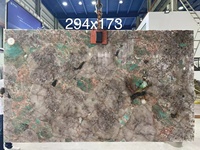 Patch en granit verte turquoise, 1 pièce, de luxe, style exotique, pour la décoration de l'hôtel