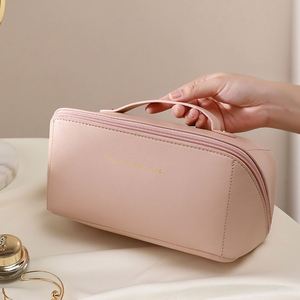 กระเป๋าเครื่องสำอางกันน้ำ PU แบบพกพา มีซิปปิด สำหรับผู้หญิง - Product Image 5