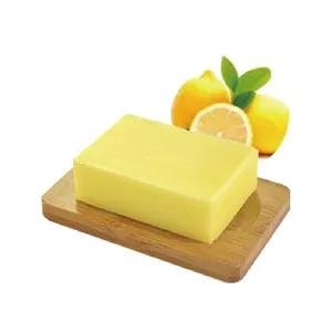 Buatan tangan kustom minyak esensial sabun mandi Lemon beraroma Herbal dan pewangi melati untuk perawatan kulit