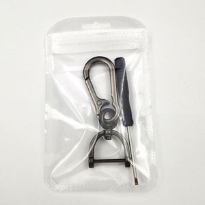 Al por mayor: Gancho metálico para coche, desmontable, con tornillo de apertura, cierre de anilla en D, gancho giratorio de resorte, llavero, soporte para llaves de coche, accesorio DIY, a granel - Product Image 4