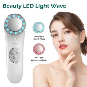 Equipo de Belleza para Uso Doméstico, Masajeador Facial y de Cuello 7 en 1 para Limpieza Profunda, Lifting Facial, Alta Frecuencia, Absorción de Crema - Product Image 3