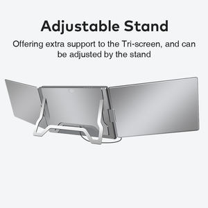 Monitor Portátil Triple de 14 Pulgadas con Pantalla Extensible IPS Plegable, Conexión por Cable USB-C para Computadoras Portátiles - Product Image 6