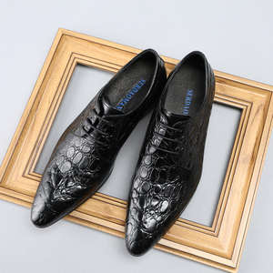 Zapatos de Vestir para Hombre Blue Elegance, Suela de Goma Resistente, Punta Cuadrada, Hebilla Metálica, Zapatos Casuales de Cuero de Una Pieza - Product Image 1