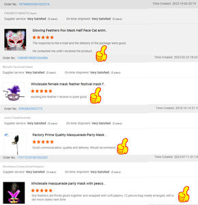 หน้ากากแฟนซีคอสเพลย์ หน้ากากเวเนเชียนสำหรับงานมาร์ดิกราส์ งานเต้นรำสวมหน้ากาก งานคาร์นิวัล หน้ากากปาร์ตี้ขนนก สำหรับงานปาร์ตี้ วันหยุด ของตกแต่งคริสต์มาส - Product Image 6