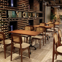 Meubles de restaurant occidental, ensemble de chaises de salle à manger, table à manger, design nordique, banquet, café, fauteuil, banquette, OEM ODM
