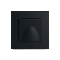 Prise murale française 16A 250V résistante aux éclaboussures, cadre en PC, norme européenne 86*86, avec couvercle étanche IP44, blanc, noir, gris, or