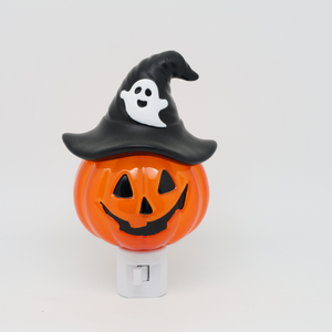 Luz Nocturna LED con Forma de Sombrero de Bruja de Calabaza de Halloween, Giratoria 360°, con Brillo Cálido Suave, Decoración Festiva, Regalo, OEM de Fábrica - Product Image 5