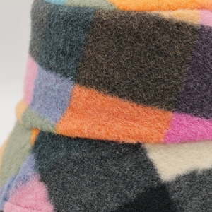 2024 topi nelayan pola kotak-kotak wol kustom Australia kualitas tinggi LOGO kustom topi ember pria dan wanita - Product Image 6